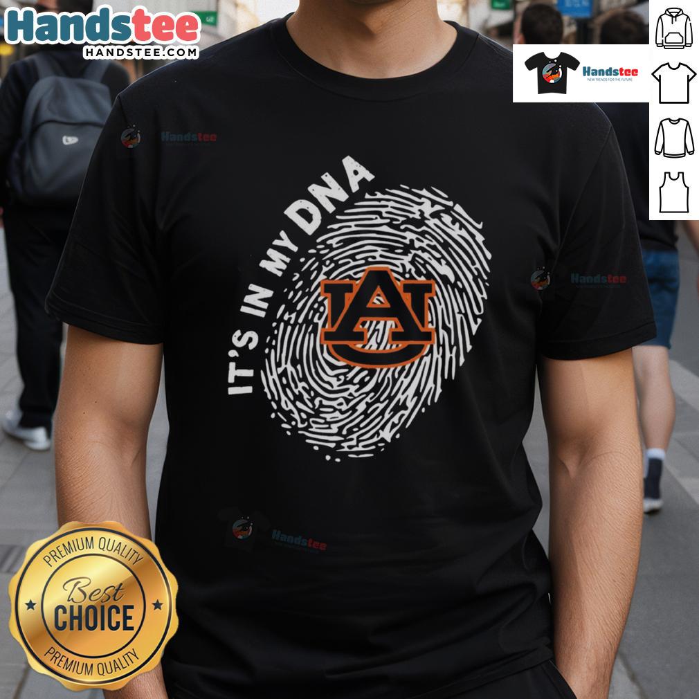 Top Auburn Tigers In My Dna T Shirt Top Auburn Tigers In My DNA T-Shirt design featuring vibrant colors and Auburn University logo, perfect for fans.