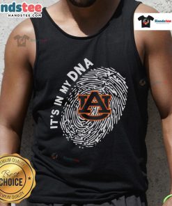 Top Auburn Tigers in My DNA tank top featuring vibrant team colors and logo for passionate fans.