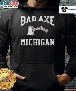 Cozy Top Bad Axe Michigan hoodie in vibrant colors, perfect for showcasing local pride and style.