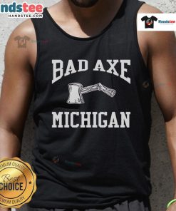 Stylish Top Bad Axe Michigan tank top in vibrant colors, perfect for summer outings and showcasing local pride.