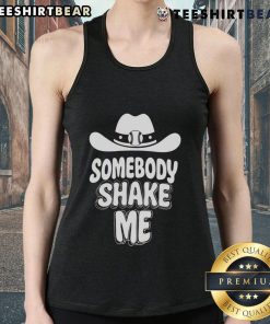 Alt Text: Top Baseball Cowboy Hat with 'Somebody Shake Me' Tank Top on a mannequin, perfect for summer outfits and country events.