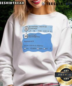 Top Ben Quad Ily Arms Length Bounce On It sweatshirt in stylish design, perfect for casual wear and comfort.