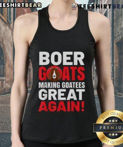 Alt Text: Top Boer Goats Making Goatess Great Again tank top featuring playful goat graphics and vibrant colors.