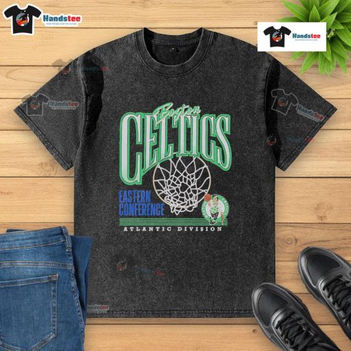 Top Boston Celtics NBA Eastern Conference Atlantic Division washed t-shirt with vibrant team logo and casual style.