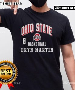 Alt Text: Top Bryn Martin 8 Ohio State Buckeyes Mens T-Shirt featuring team colors and logo, perfect for game day attire.