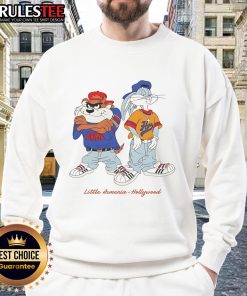 Top Bugs Bunny and Taz Little Armenia Hollywood sweatshirt design featuring iconic cartoon characters.