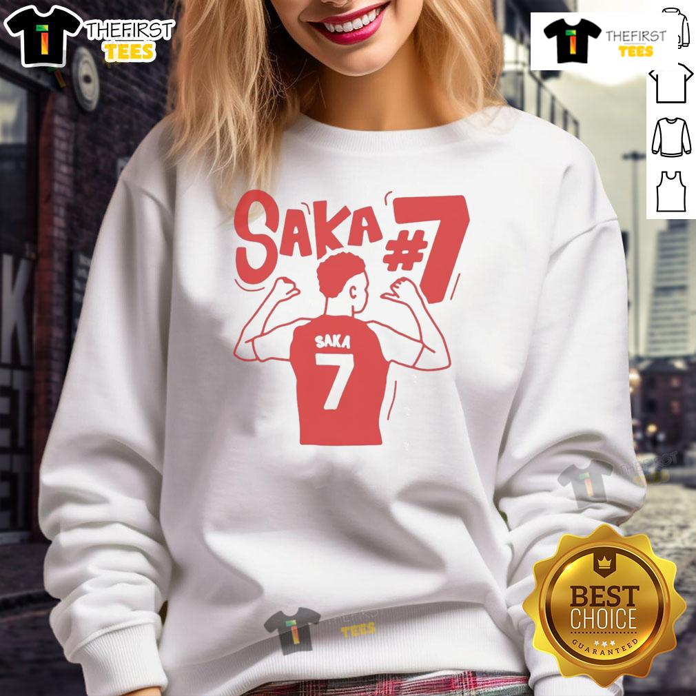 Top Bukayo Saka Arsenal Illustrated Sweatshirt Top Bukayo Saka Arsenal illustrated sweatshirt featuring vibrant graphics and team colors, perfect for fans.