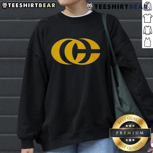 Caitlin Clark CC signature logo sweatshirt in black, showcasing stylish design for fans and supporters of Caitlin Clark.