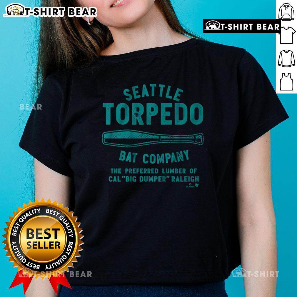 Top Cal Raleigh Seattle Torpedo Bat Company Ladies Tee Top Cal Raleigh Seattle Torpedo Bat Company Ladies Tee in vibrant colors, perfect for stylish sportswear and casual outings.