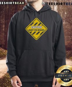 Top Caution Baby On Board Hoodie in bright colors, perfect for parents wanting to keep their little ones safe.