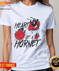Top Charlotte Hornets Heart of a Hornet ladies tee featuring vibrant colors and team logo for stylish fan wear.