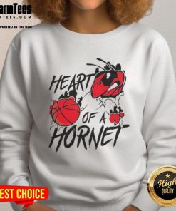 Top Charlotte Hornets Heart of a Hornet sweatshirt featuring vibrant team colors and logo, perfect for fans.