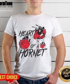 Top Charlotte Hornets Heart Of A Hornet T-Shirt featuring vibrant team colors and logo for passionate fans.