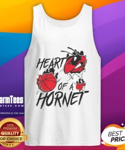 Top Charlotte Hornets Heart of a Hornet tank top showcasing team colors and logo, perfect for fans.