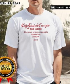 Klub Jadran T-Shirt featured in Top City Guide Europe, showcasing vibrant design and trendy style for urban explorers.