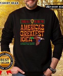 Cozy Mallard sweatshirt featuring Cuyahoga Valley National Park design, perfect for nature lovers and outdoor enthusiasts.