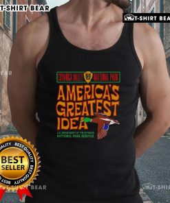 Top Cuyahoga Valley National Park tank top featuring a vibrant Mallard design, perfect for nature lovers and outdoor enthusiasts.