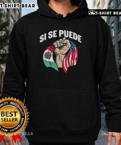 Alt Text: Top Deorro X Amigos Si Se Puede hoodie featuring Mexico and American flags, perfect for cultural pride and style.