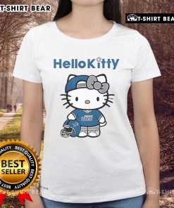 2025 Ladies' Tee featuring Top Detroit Lions Cat Hello Kitty design, perfect for fans and fashion lovers.