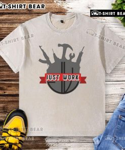 Top Do It With Dan Just Work logo on a casual washed t-shirt, perfect for relaxed, everyday wear.