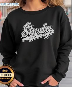 Top Eminem Shady Limited Logo Sweatshirt featuring iconic logo design in a stylish black and white color scheme.