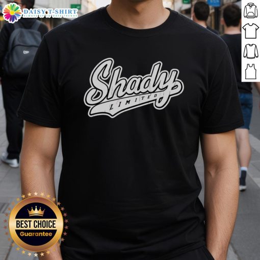 Alt Text: Top Eminem Shady Limited Logo T-Shirt featuring iconic logo design, perfect for fans of the rapper and streetwear style.