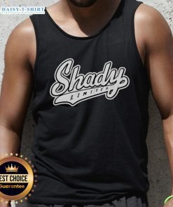 Top Eminem Shady Limited logo tank top featuring iconic design, perfect for fans and casual wear enthusiasts.