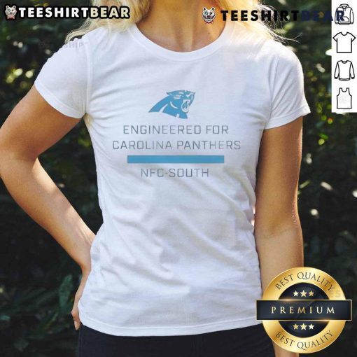 Top-engineered Carolina Panthers NFC South ladies tee showcasing team colors and logo for stylish game day wear.