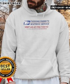 Alt Text: Top Fcking Rabbits Sexpress Service Hoodie featuring a vibrant design and cozy fit, perfect for rabbit lovers.