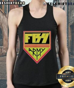 Top Fry from Frytech FB4 Army Tank Top showcasing a stylish military-inspired design for casual wear.