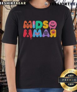 Alt Text: Stylish Top Galantis Midsommar Icons Ladies Tee featuring vibrant graphics for summer fashion enthusiasts.