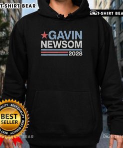 Top Gavin Newsom 2028 President hoodie showcasing a stylish design, perfect for supporters of his presidential campaign.