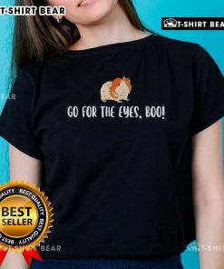 Alt Text: Cute 'Top Go For The Eyes' Boo Hamster Ladies Tee featuring a playful hamster graphic, perfect for animal lovers.