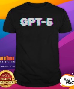Top GPT-5 OpenAI glitch T-shirt featuring a vibrant design and tech-inspired graphics, perfect for AI enthusiasts.