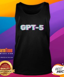 Top-GPT-5-OpenAI-Glitch-Tank-Top featuring a vibrant glitch design, perfect for tech enthusiasts and AI fans.