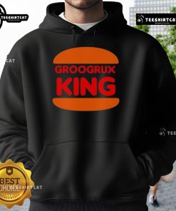 Stylish Top GrooGrux King logo hoodie featuring vibrant design, perfect for fans and casual wear enthusiasts.