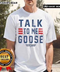 Top Gun Talk To Me Goose T-Shirt featuring a vintage design inspired by the classic movie, perfect for fans and collectors.