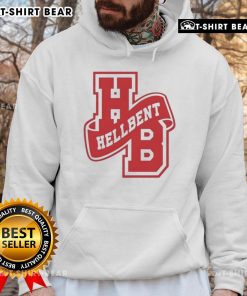 Top Hellbent Varsity Logo Hoodie in stylish black, featuring a bold logo on the front, perfect for trendy casual wear.