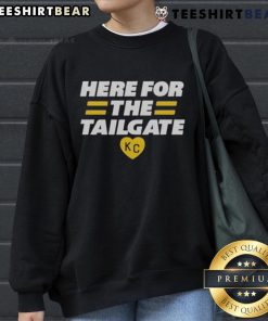 Top Here for the Tailgate Kansas City KC Sweatshirt featuring a cozy design perfect for game day and tailgating events.