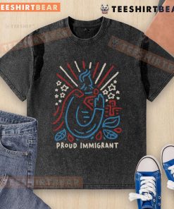 Top Here To Make A Difference Proud Immigrant Washed T-Shirt showcasing a stylish design for proud immigrants.