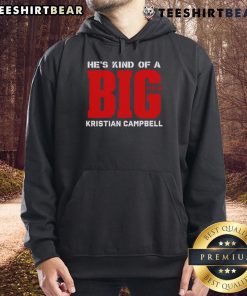 Alt Text: Kristian Campbell wearing a stylish 'Top Hes Kind Of A Big Deal' hoodie, showcasing trendy streetwear fashion.