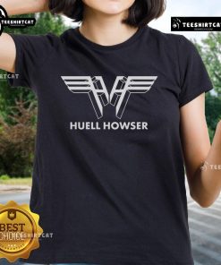 Top Huell Howser logo on a stylish ladies tee, showcasing a trendy design perfect for fans of the iconic personality.