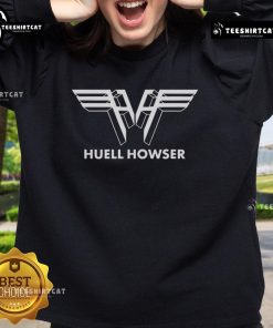 Top Huell Howser logo sweatshirt featuring a vibrant design, perfect for fans of the iconic television personality.