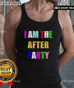 Alt Text: Colorful 'I Am The After Party' tank top featuring vibrant design, perfect for summer parties and casual outings.