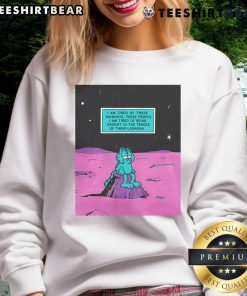 Cozy sweatshirt with 'I Am Tired Of These Mondays' print, perfect for casual wear and embracing comfy vibes.