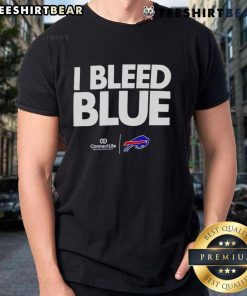 Top I Bleed Blue Buffalo Bills T-Shirt featuring bold graphics for passionate fans, perfect for game day attire.