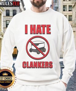 Alt Text: Top I Hate Clankers Sweatshirt in stylish design, perfect for casual wear and expressing your unique style.