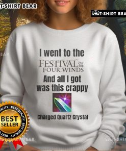 Alt Text: Cozy sweatshirt featuring 'Festival of the Four Winds' design, perfect for festival-goers and casual wear.