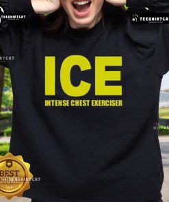 Top ICE Intense Chest Exerciser Sweatshirt in action, showcasing fitness gear for effective upper body workouts.