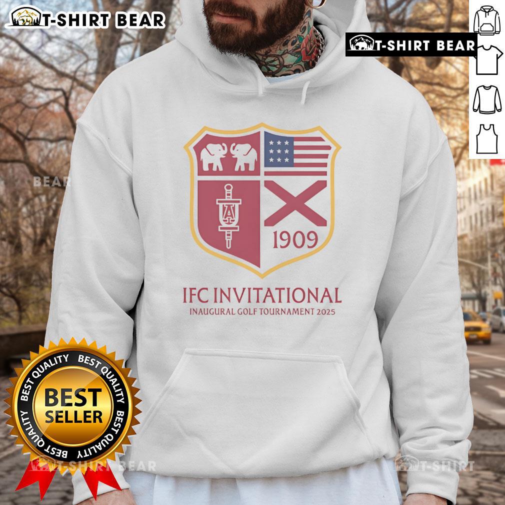 Top Ifc Invitational Inaugural Golf Tournament 2025 Hoodie 2025 Top IFC Invitational Inaugural Golf Tournament hoodie featuring logo and stylish design for golf enthusiasts.